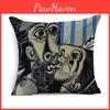 Luxurious Van Gogh Starry Night Square Cushion Covers With Premium Cotton Linen