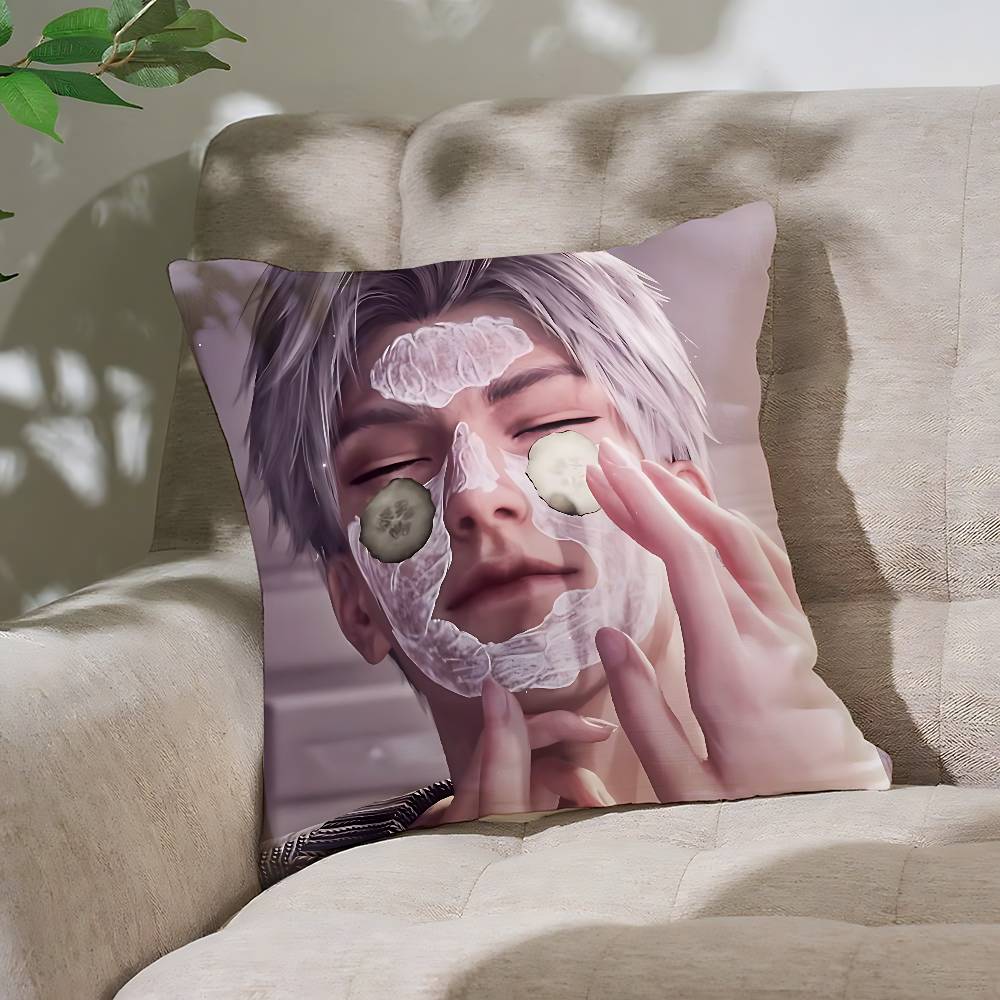 Love And Deep Space Sylus Customizable Square Pillowcases Stylish And Soft Perfect For Beds Cars And Sofas 40x40cm