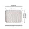 Rechteckiger Schalenständer Obst-Abtropfschale Essstäbchen-Box Küchen-Aufbewahrungsschale Wasserbecher-Abtropfschale Obstkorb Tee-Tabletts Organizer