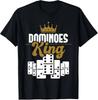 Summer Dominos King Graphic TShirt Premium Cotton Short Sleeve Crown Design Lovers Game Nights Casual Wear Comfort Fit Black