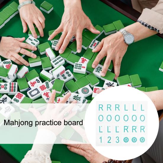 Mahjong Solo Practice Board 3D Printed Mahjong Training Tool American Mahjong Strategy Aid Lightweight Portable Players Practice