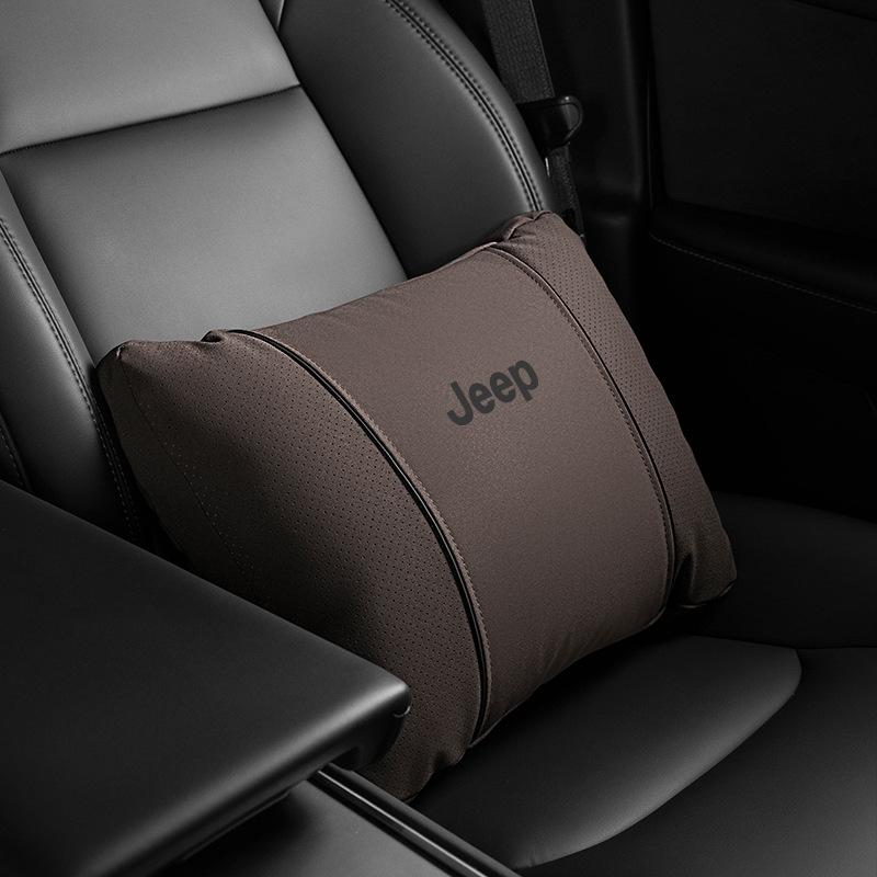 Headrests Waist Cushion Neck Pillow for Jeep Free Light Hero Compass for Wrangler Grand Cherokee Car Travel Comfort Accessories AMZ1