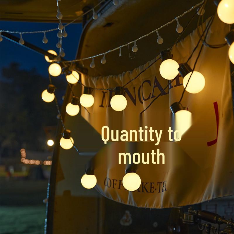 Colorful LED Bulb String Lights for Camping, Weddings, and Outdoor Decor