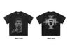 2025 Cristiano Ronaldo Retro Streetwear Vintage Zwaar T-shirt - Unisex 300g Directe Injectie Print