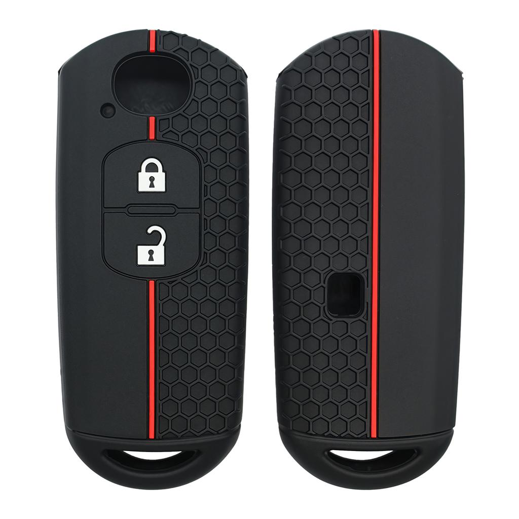 Smart Key Fob Cover For Mazda 3 6 Cx-5 Cx-9 (2012-), Keyless Entry Remote Case, Premium Silicone Anti-Scratch Shell