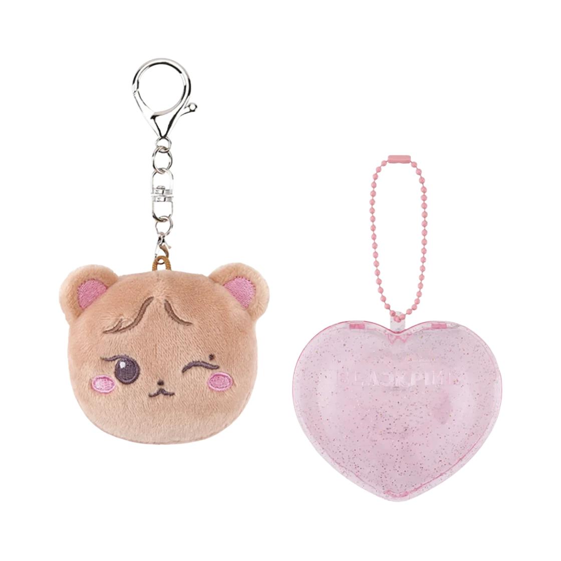 Blackpink Deadline Character Plush Face Keyring & Case Jennie ONE SIZE