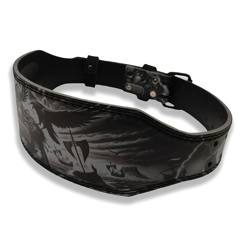 Ceinture de musculation pour la salle de sport, Ceinture de powerlifting style mythologie, Ceinture de fitness en PU pour hommes et femmes, Support lombaire pour l'entraînement de force en salle de sport