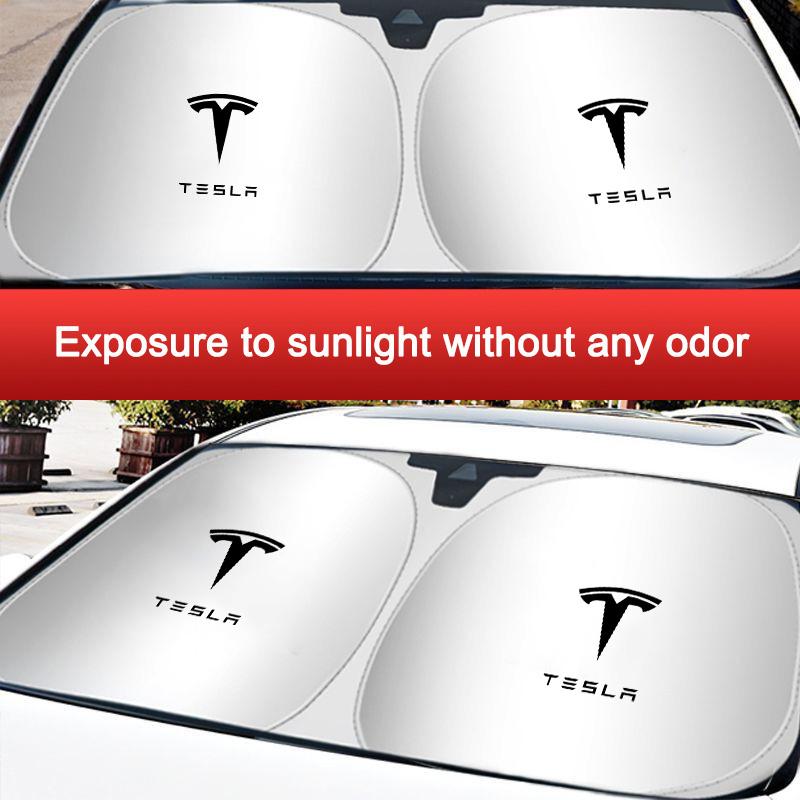 Car Windshield Sun Shade Cover Visor UV Protection Shield For Tesla Model 3 Model S Model X Model Y Roadster SpaceX Accessories