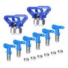 Buerjia Reversible Airless Paint Sprayer Nozzle Tips, 6 Tips with 2 Nozzles for Airless Sprayers