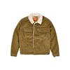 Levis FW22 Solid Corduroy Single-Breasted Jacket Men Jacket Olive 16365-0061
