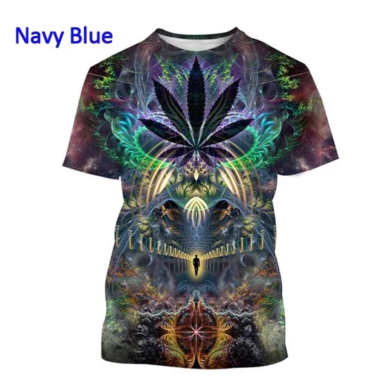 Colorful Animal Avatar 3D Printed Adult Casual Short Sleeved T-shirt