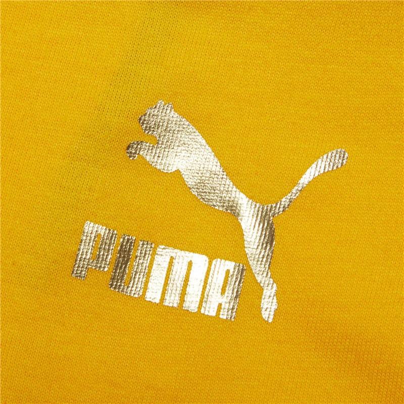 PUMA Logo Color Block Casual Sports Printed Round Neck Breathable Short Sleeve T-Shirt Men Tops Royal-Blue 599997-38