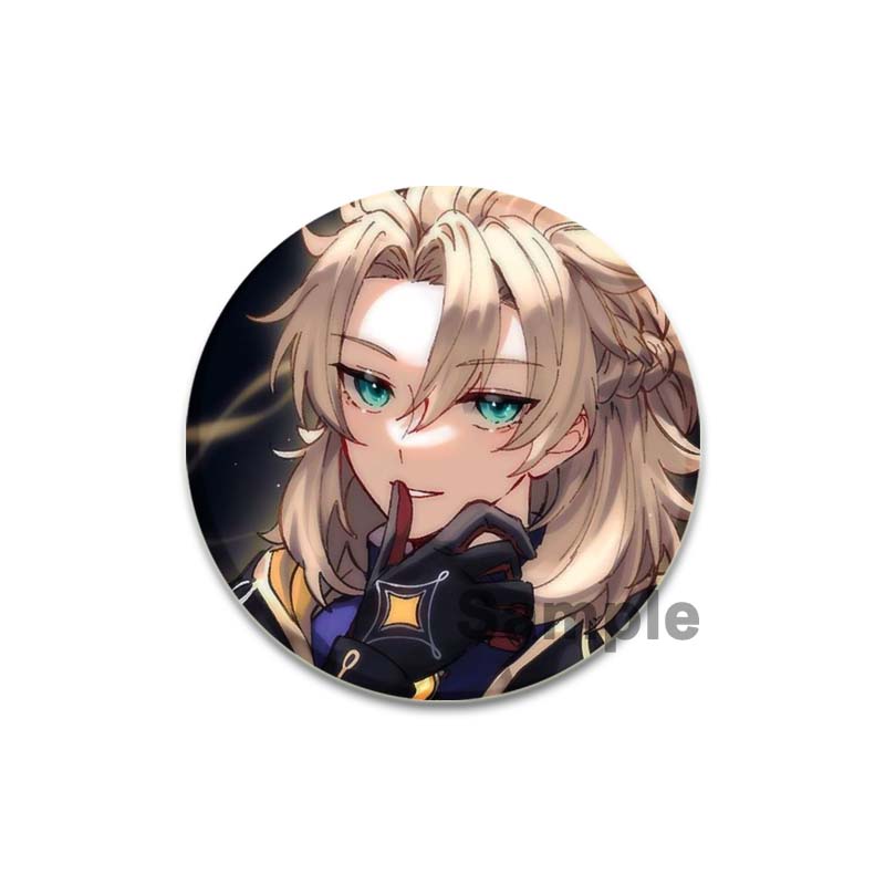 32/44/58mm Genshin Impact Albedo Pin Handmade Brooch for Clothes Cartoon Cosplay Badge Backpack Decoration Jewelry Gift