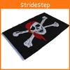 Jolly Roger Pirate Flag Banner Polyester Material Halloween Decoration For Pirates Enthusiasts