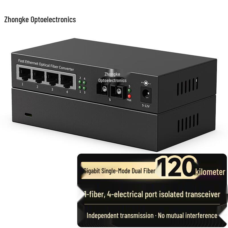 Zhongke Optoelectronics Gigabit Fiber Optic Transceiver