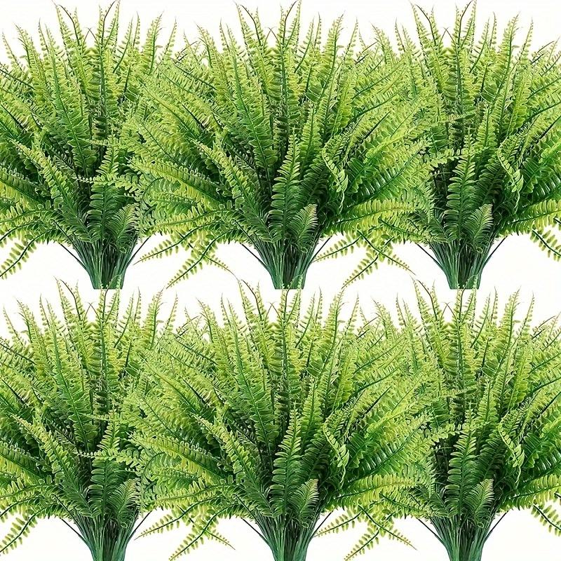 Artificial Plants, Outdoor UV Resistant Fake Plants, Premium Oxidation Resistance Artificial Flower, Real Touch Fake Boston Fern, Indoor Outdoor Hangi