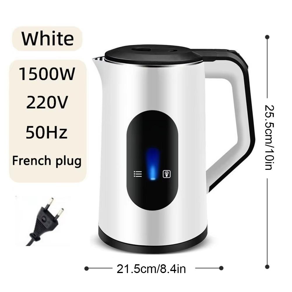 1500W 2.2L Stainless Steel Electric Digital Display Large Tea Kettle Auto-Shutoff Thermal Water Kettle Fast Boil Boil Water Pot