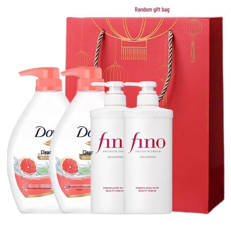 Fen Nong Moisturizing Shampoo & Dove Body Wash Bundle