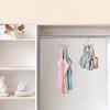 Multifunction Metal Clothes Hanger With Rotatable Hooks For Bedroom Closet Storage