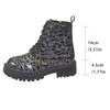 Moda Autunno Inverno 2026 Allacciatura Punta Tonda Tieni Caldo Casual Platform Nera Taglie Forti 35-42 Scarpe per Donna Stivali a Mezza Gamba