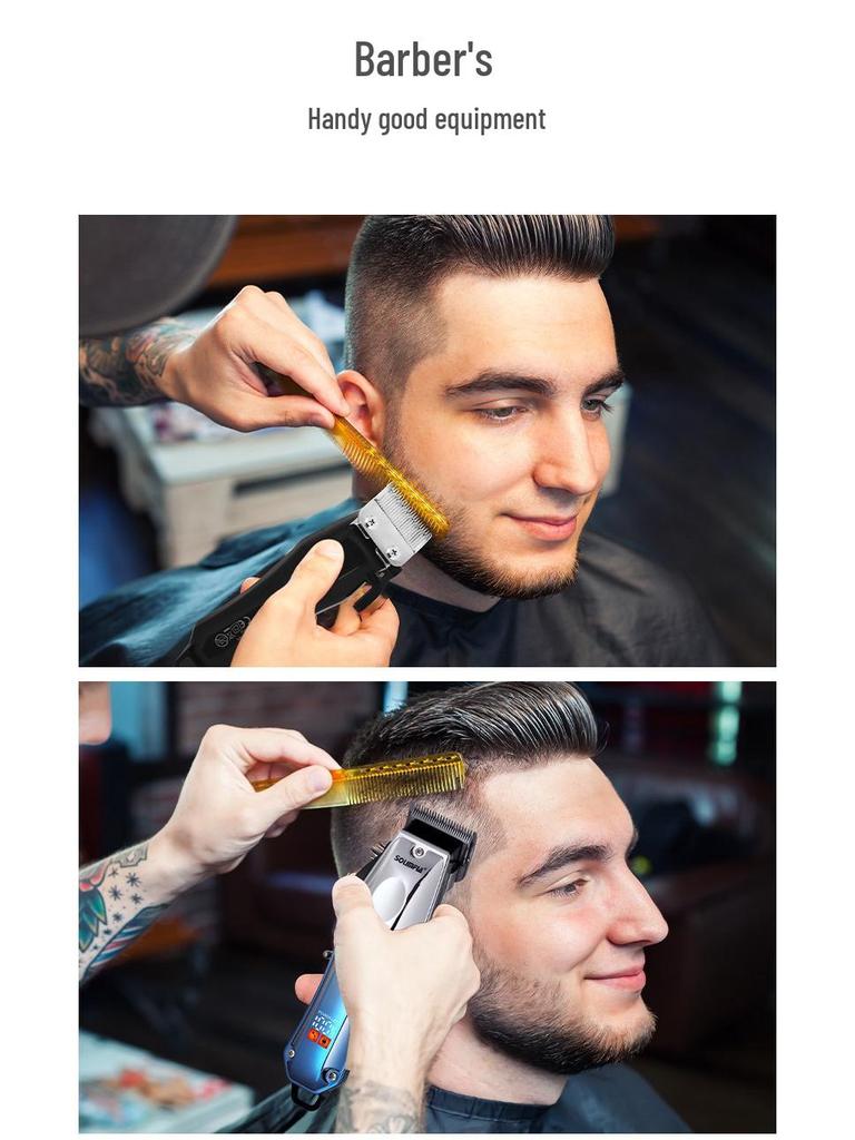 Electric Hair Clipper & Bald Head Shaver - Men’s Professional Trimmer for Barber Shop & Hair Styling