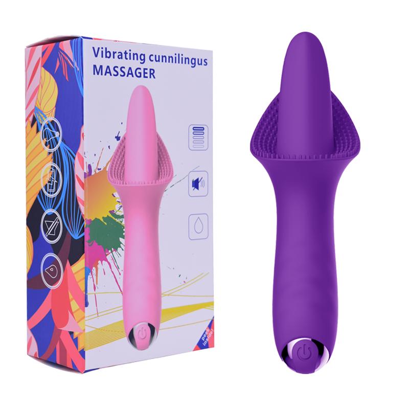 Tongue Vibrator Licking G Spot Clitoral Stimulator 10 Modes Vaginal Massage Sex Toy For Adult Women Orgasm Masturbator