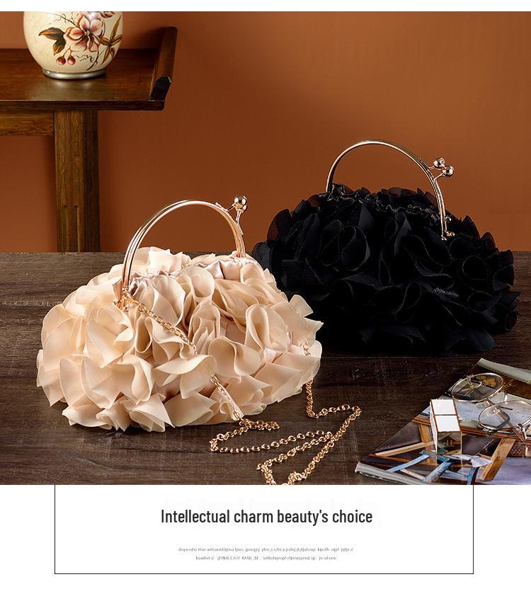 Elegante florale Clutch: Tasche für Braut-, Abend- und Cheongsam-Anlässe