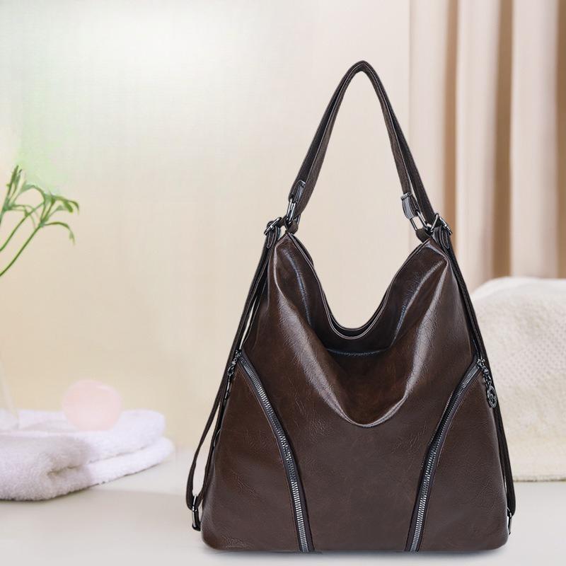 Jednoramenná crossbody taška, Ležérní cestovní batoh s velkou kapacitou, Dvouramenná taška, Dámská nákupní taška