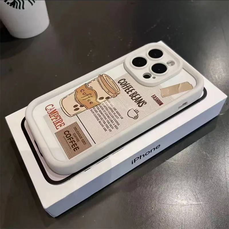 The New Coffee Is Suitable for Iphone16 Mobile Phone Case Apple 15promax/14 Anti-drop 13pro/12 Europe and America 11x.