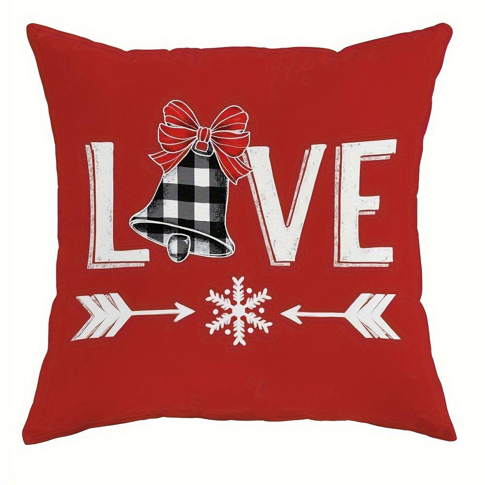 Christmas Pillow Covers: Snowman, Tree, Love, and Reindeer Designs! Sofa Room Cushion Cover Home Decoration New Year Gift