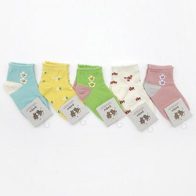 5 Paar Wildblumen Kinder Socken