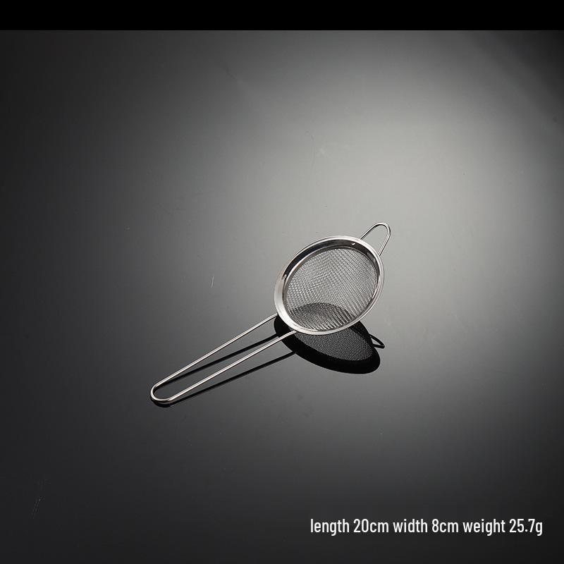 Stainless Steel Mesh Strainer: 201 Rim, 30 Mesh, for Soy Milk & Traditional Chinese Medicine, Large with Wire Handle