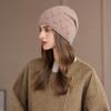 Winter Hats For Women Beanie Hollow Beads Knit Hat Keep Warm & Cold-proof Casual All-matching Headwrap Baggy Cap Female