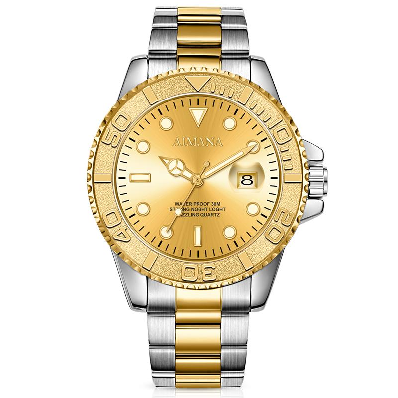 Top Luxury Man Watch Waterproof Luminous Date Men Watch Stainless Steel Male Clock Sport Fashion Men's Quartz Watches