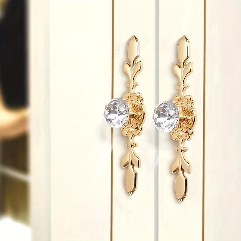 2pcs Single Hole Handle for Cabinet/Closet Door/Drawer Knob, Wardrobe Pull, Decorative Furniture Handle