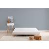DEKO DREAM Rakenne Upholstered Slatted Base 160 X 200 - White Solid Wood + Feet