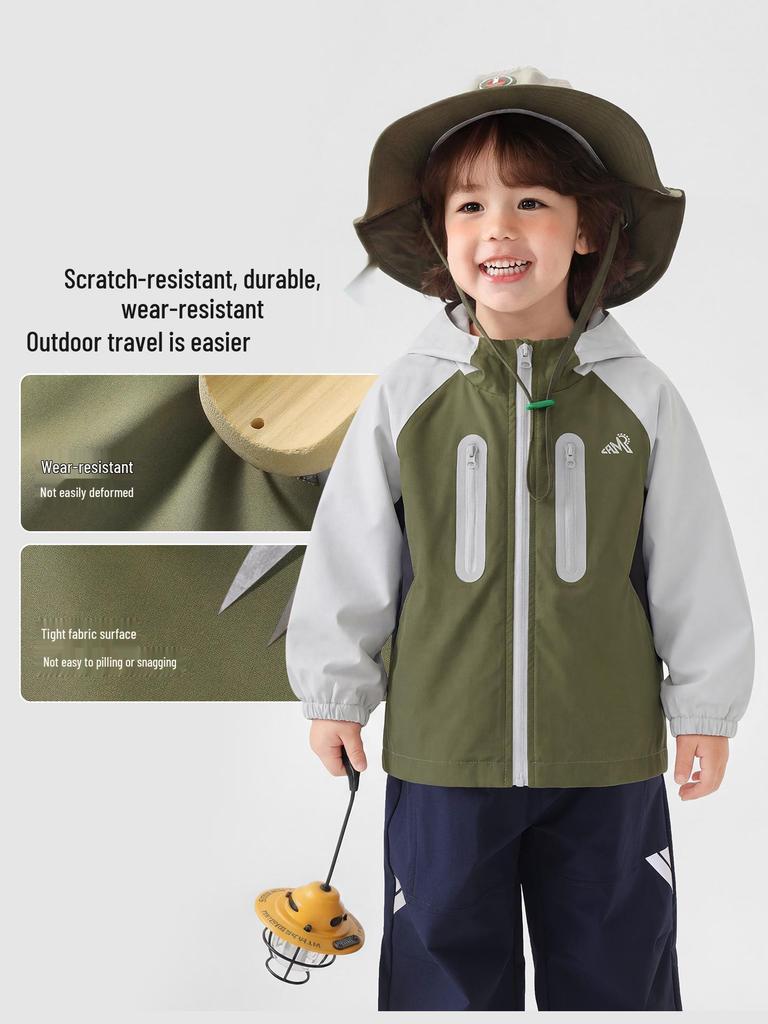 European Kids' Water-Repellent Hooded Jacket - 2026 Spring/Autumn Collection