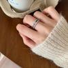 Rainbow Zircon Ring Women'S Light Luxury Niche Design Sense Diamond-Set Exquisite High-End Sense Cold Wind Fashion Personality