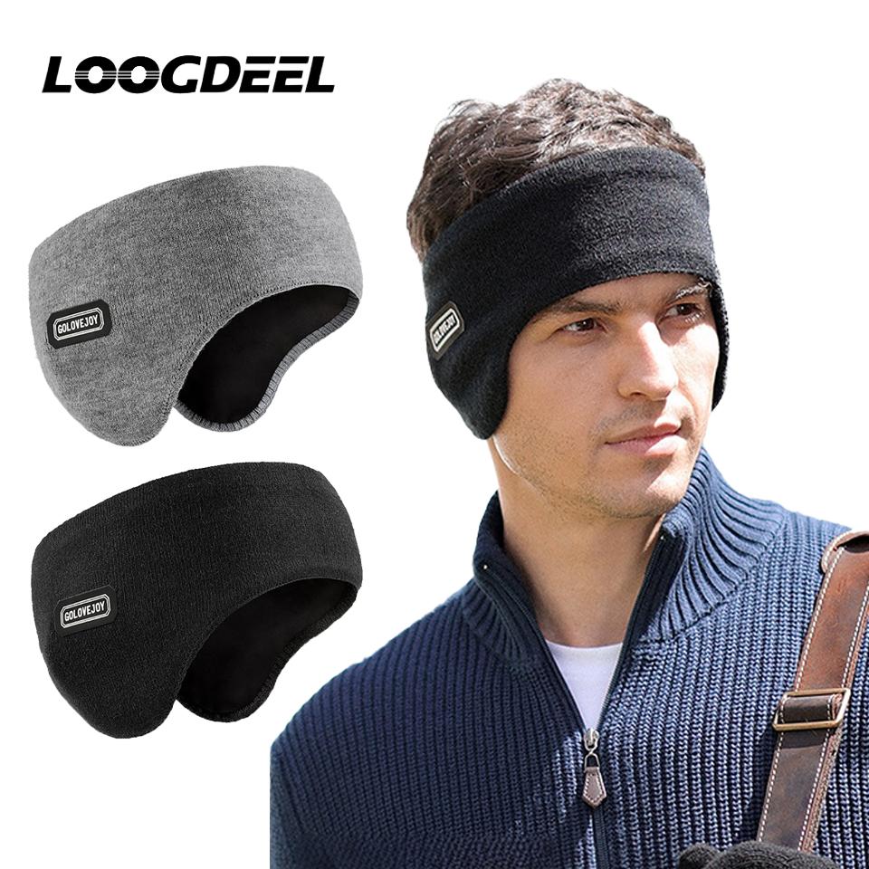 Loogdeel Winter Earmuffs Perfect For Women Men Modern Style Outdoor Earflap Protection Ear-Muffs Ear Cover Solid Soft Plush Ear Keep Warmer