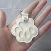 Pet Shedding Hair Storage Keychain: Creative Dog Paw Photo & Commemorative Cat/Dog Hair Keepsake Bag