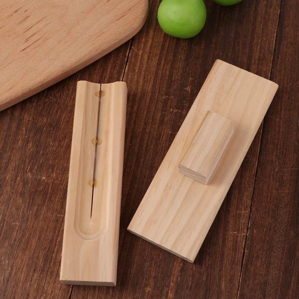 Hushålls Trä Kastanjeöppnare Säker Anti-halk Nötskalare Bekväm Manuell Vattenhyacint Skalare Hasselnötter