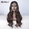 Noble Synthetic Lace Front Wig  28“ Highlight Honey Brown Body Wave Wig Cosplay Wigs For Women Wig Lace Front Wig Synthetic