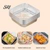 Disposable Baking Pans 10 Pcs Tin Foil Box Aluminum with Temperature Lock Insulation Insulated Cover for Cakes Pies Casseroles Oven Safe Easy