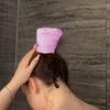 Vodotěsná koupací čepice na culík, mycí čepice na culík do sprchy, korunka na dlouhé vlasy, šamponová koupací čepice, opakovaně použitelný návlek na vlasy
