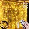 USB Curtain LED String Lights 8 Modes Bed Curtain Lighting for Indoor Christmas Wedding Party Decoration Romantic Fairy Lights
