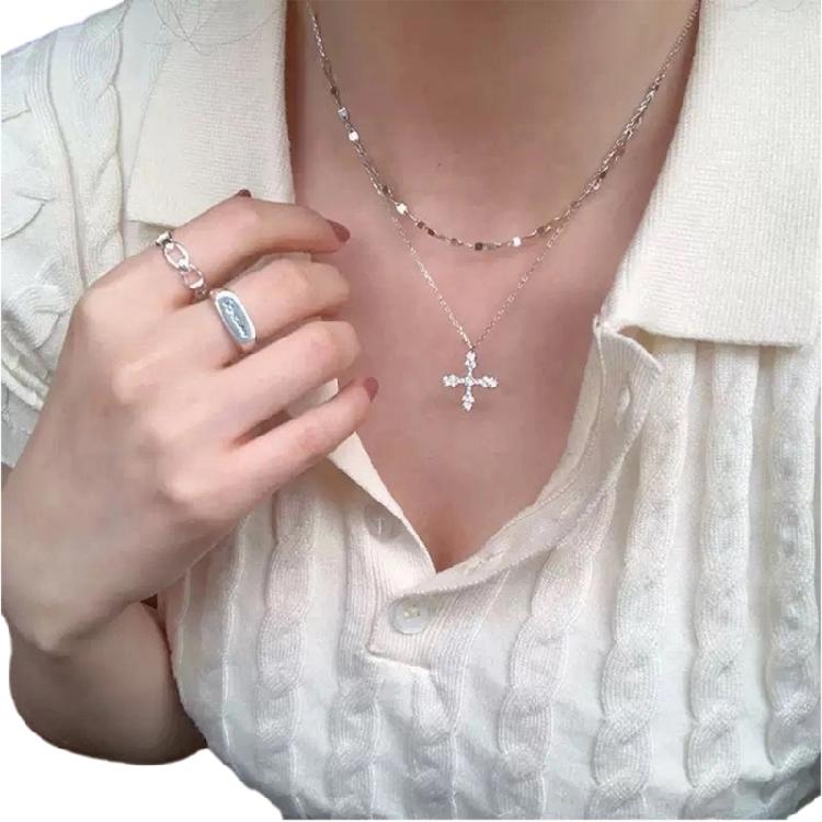 Стильные готические кресты в форме слезы на ожерелье и универсальные кожаные чокеры для повседневной носки