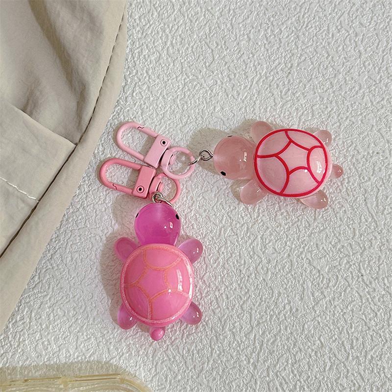 Cartoon Luminous Colored Turtle Pendant Keychain Backpack Hangings Decoration Gifts