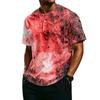 Men's Casual Lightweight Breathable Button Down Short Sleeve Shirt with Halloween Print