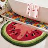 Imitation Cashmere Fruit Slice Bath Mat Non-Slip Water-Absorbent Fruit Door Rug Quick-drying Soft Doormat Decorative Carpet
