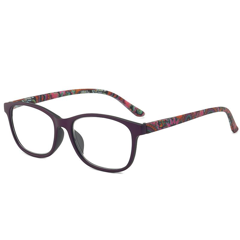 Versatile Trend Fashion Reading Glasses High Definition Reading Bag Flower Old Man Mirror Spring Foot Reading Mirror